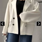 کت/کت زنانه/کت مازراتی/کت فری سایز/مانتوکتی/مانتو - تصویر 2