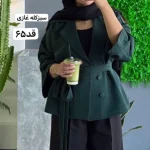 کت کمربنددار،کت پاییزه،کت فری سایز،کت،مانتوکتی،کت تک،مانتو،کت مازراتی،کت اورسایز - تصویر 16