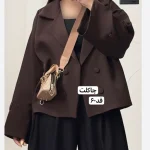 کت/کت عروسکی/کت پاییزه/کت کوتاه/مانتو کتی/کت فری سایز - تصویر 3