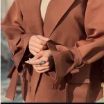 کت عروسکی قهوه ای/کت مجلسی/کت