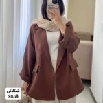 کت زنانه/کت/کت دخترانه/کت استین پاکتی/کت فری سایز/کت اورسایز/مانتوکتی/کت جدید - تصویر 11