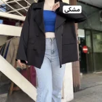 کت عروسکی،کت پاییزه،کت زنانه،کت استین بنددار،کت،مانتوکتی،کت جدید،مانتو - تصویر 7