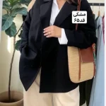 کت زنانه/کت فری سایز/کت دخترانه/مانتوکتی/کت اورسایز/کت جدید - تصویر 7