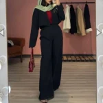 ست کت و شلوار/کراپ کت وشلوار/ست3تیکه /ارسال فوری - تصویر 7