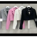 کراپ کت/کراپ کت مجلسی/کت/کراپ کت جدید/کراپ کت فری سایز - تصویر 4