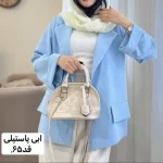 کت زنانه/کت/کت دخترانه/کت استین پاکتی/کت فری سایز/کت اورسایز/مانتوکتی/کت جدید - تصویر 6