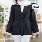 کت رنگ سال/کت سبزکله غازی/کت کرم/کت جدید/کت گیپوردار/کت فری سایز/کت مجلسی - تصویر 15