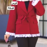 کت رنگ سال/کت سبزکله غازی/کت کرم/کت جدید/کت گیپوردار/کت فری سایز/کت مجلسی - تصویر 12