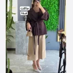 کت کمربنددار،کت پاییزه،کت فری سایز،کت،مانتوکتی،کت تک،مانتو،کت مازراتی،کت اورسایز - تصویر 2