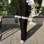 کت رنگ سال/کت سبزکله غازی/کت کرم/کت جدید/کت گیپوردار/کت فری سایز/کت مجلسی - تصویر 10