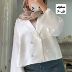 کت/کت زنانه/کت مازراتی/کت چهارفصل/کت دخترانه/کت فری سایز/کت جدید/کت رنگ سال - تصویر 12