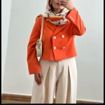 کت /کراپ کت/کت نارنجی/کت مجلسی/کت جدید - تصویر 5
