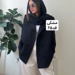 کت زنانه/کت فری سایز/کت دخترانه/مانتوکتی/کت اورسایز/کت جدید - تصویر 3