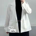 کت/کت زنانه/کت مازراتی/کت چهارفصل/کت فری سایز/مانتوکتی/مانتو - تصویر 3