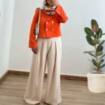 کت /کراپ کت/کت نارنجی/کت مجلسی/کت جدید - تصویر 3