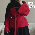 کت کمربنددار،کت پاییزه،کت فری سایز،کت،مانتوکتی،کت تک،مانتو،کت مازراتی،کت اورسایز - تصویر 10