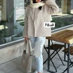 ترنج کت پاییزه/کت پاییزه/کت پیچازی/کت فری سایز/مانتو کتی پاییزه/کت جدید پاییزه - تصویر 5