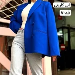 کت/کت مازراتی/کت پاییزه/کت زنانه/کت فری سایز/مانتوپاییزه/مانتو/کت جدید/کت اورسایز - تصویر 6