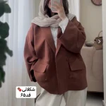 کت جدید/کت زنانه/کت دخترانه/کت فری سایز/کت مازراتی/مانتوکتی/کت اورسایز - تصویر 14