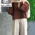 کت/کت عروسکی/کت پاییزه/کت کوتاه/مانتو کتی/کت فری سایز - تصویر 8