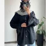 مانتو عروسکی دخترانه آستین چین در رنگ بندی - تصویر 6