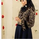 کت دامن مجلسی مخمل سوزن دوزی زنانه دخترانه در رنگ بندی - تصویر 2