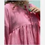 شومیز عروسکی چین دار دخترانه زنانه تابستانی و خنک - تصویر 4
