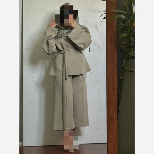 BOarSWoCcGl17tPQnuBtRuBUdyc7yBA5NhyIGIGDHEUUGepncW.jpg_512X512X70.jpg کت شلوار عروسکی دخترانه زنانه کت اسپرت شلوار بگ واید لگ سوپر مازراتی کت کمربندی کت تک زنانه - تصویر 1