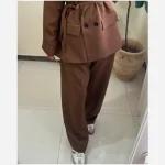 کت و شلوار زنانه ساده مدل بیسیک در رنگ بندی - تصویر 3