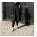 مانتو دانشجویی زنانه چین دار تابستانه خنک لینن - تصویر 3