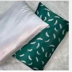 روبالشی ساتن ابریشم طرح پر تک عددی - تصویر 4