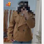 پالتو زنانه فوتر آستردار پالتو کوتاه پالتو فوتر دورو کوبیده پالتو زمستانه زنانه دخترانه - تصویر 6