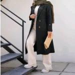 بارانی زنانه بلند آستر دار کتان زارا مدل هانیا - تصویر 4