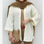 تونیک زنانه دخترانه آستین پاکتی مراکشی در رنگ بندی - تصویر 4