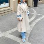 ترنچ کت و بارانی آستردار زنانه و دخترانه کتان زارا و لی در رنگ بندی و سایزبندی - تصویر 6