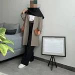 مانتو بلند زنانه دانشجویی اداری سوپر مازراتی رسمی اداری رنگ بندی - تصویر 12