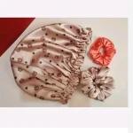 کلاه خواب ساتن ابریشم طرح خرسی - تصویر 4
