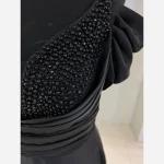 لباس مجلسی زنانه بلند مدل منجوق دوزی ترند در رنگ بندی - تصویر 5