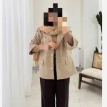 پالتو کتی آستر دار موکا فوتر کش ترک از 34 تا 60 - تصویر 3