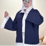 مانتو عروسکی گیپور دخترانه و زنانه رنگ بندی - تصویر 3