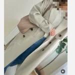 ترنچ کت بارونی بلند آستردار زنانه از 34 تا 60 رنگ بندی - تصویر 5