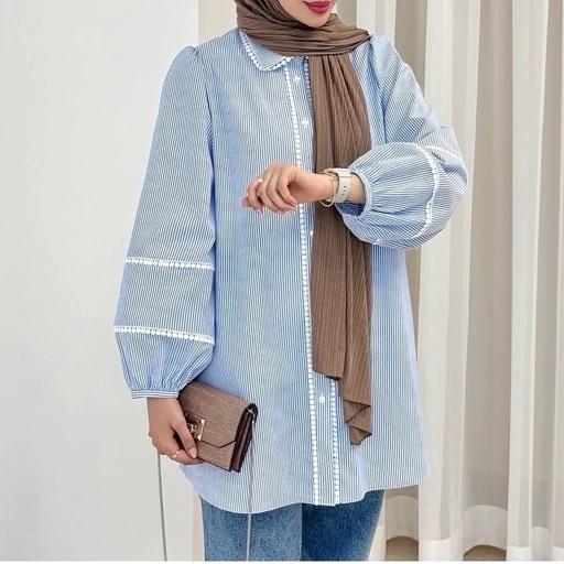 jUJn5pbILM9sWZWUEPeJI8SSE7S3SzJS6gP3xyeXF4j35OumBc.jpg_512X512X70.jpg تونیک مانتویی زنانه نواردوزی مدل ندا - تصویر 1