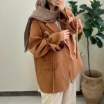 مانتو دخترانه و زنانه عروسکی آستین پاپیون - تصویر 4