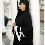 عبا زنانه/عبا مجلسی/ مانتو عبایی مدل پاپیون/پیراهن بلند حجاب/عبا دکمه پاپیون - تصویر 5