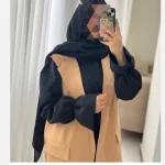ست دو تیکه شومیز سارافون زنانه جنس کرپ - تصویر 8