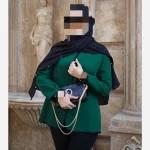 مانتو زنانه دور گان دوزی مزونی جنس سوپر مازراتی با کیفیت - تصویر 5