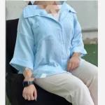 شومیز مانتویی زنانه مدل یوکا در رنگ بندی - تصویر 3