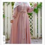 مانتو عبایی زنانه دخترانه پیراهن ساحلی عبا کرپ الیزه مدل یسنا - تصویر 11