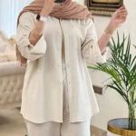 شومیز مانتویی زنانه از 36 تا 60 - تصویر 4