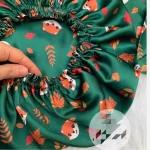 کلاه خواب ساتن ابریشم دو رو طرح های مختلف - تصویر 13